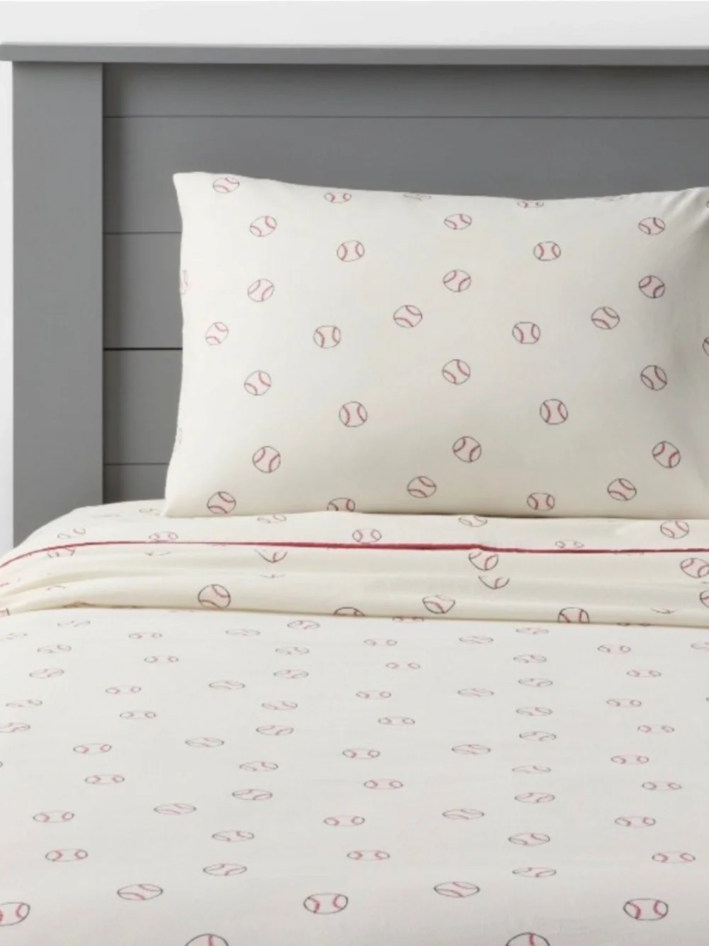 FULL Baseball Kids' Cotton Sheet Set - Pillowfort